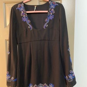 Black free people mini dress